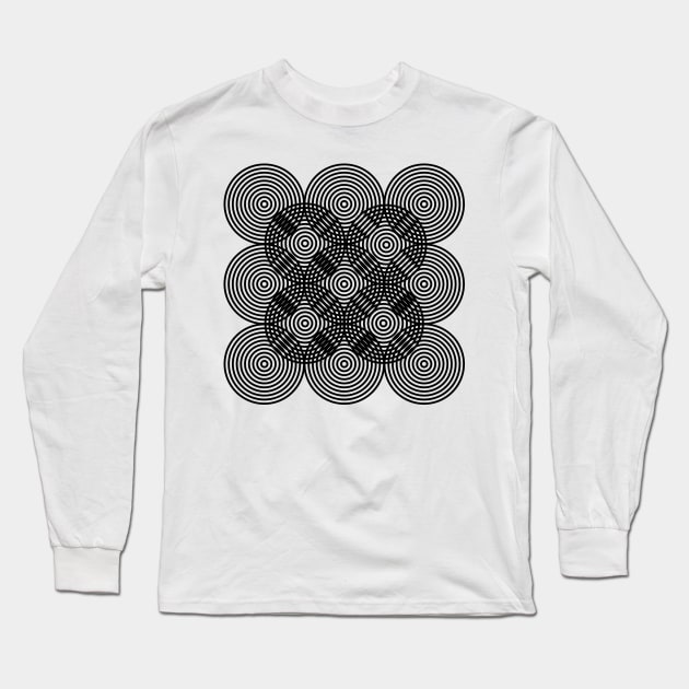 Mod Circles Long Sleeve T-Shirt by n23tees